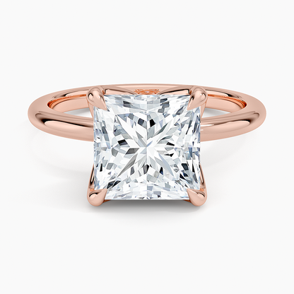 3.00 Karat F-VS Prenses Tektaş Laboratuvar Pırlanta Yüzük 18K - Bold Diamonds