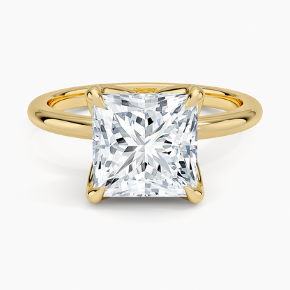 3.00 Karat F-VS Prenses Tektaş Laboratuvar Pırlanta Yüzük 18K - Bold Diamonds