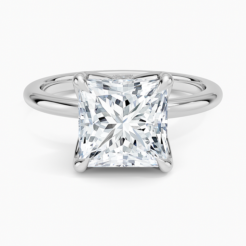 3.00 Karat F-VS Prenses Tektaş Laboratuvar Pırlanta Yüzük 18K - Bold Diamonds