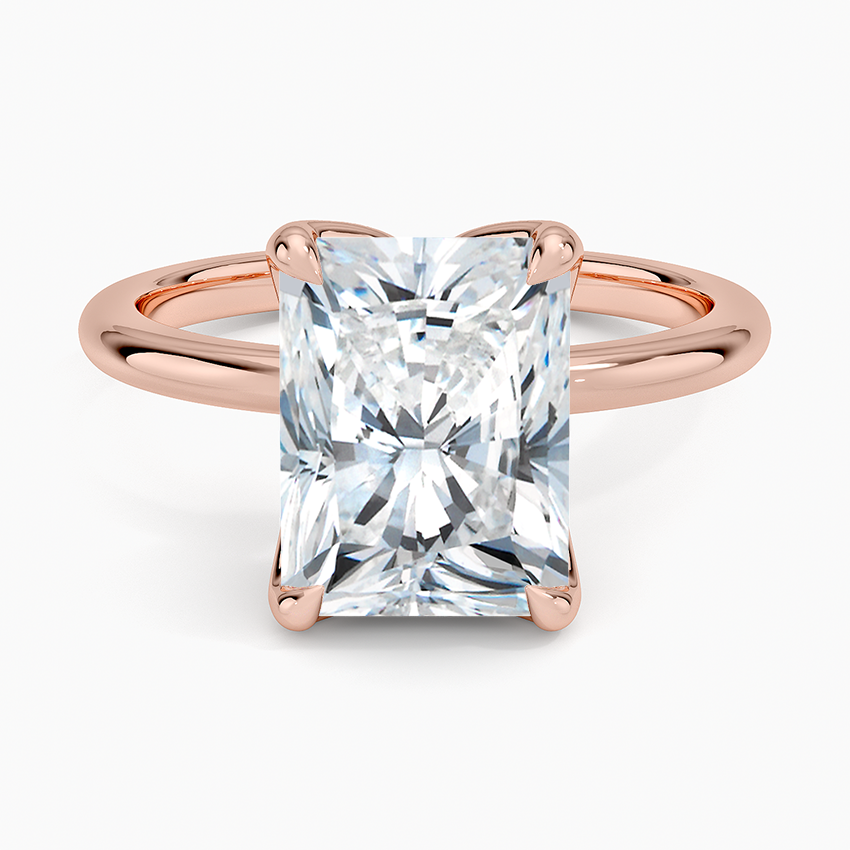 3.00 Karat F-VS Radiant Tektaş Laboratuvar Pırlanta Yüzük 18K - Bold Diamonds