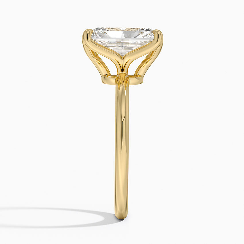 3.00 Karat F-VS Radiant Tektaş Laboratuvar Pırlanta Yüzük 18K - Bold Diamonds