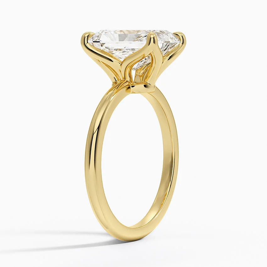 3.00 Karat F-VS Radiant Tektaş Laboratuvar Pırlanta Yüzük 18K - Bold Diamonds