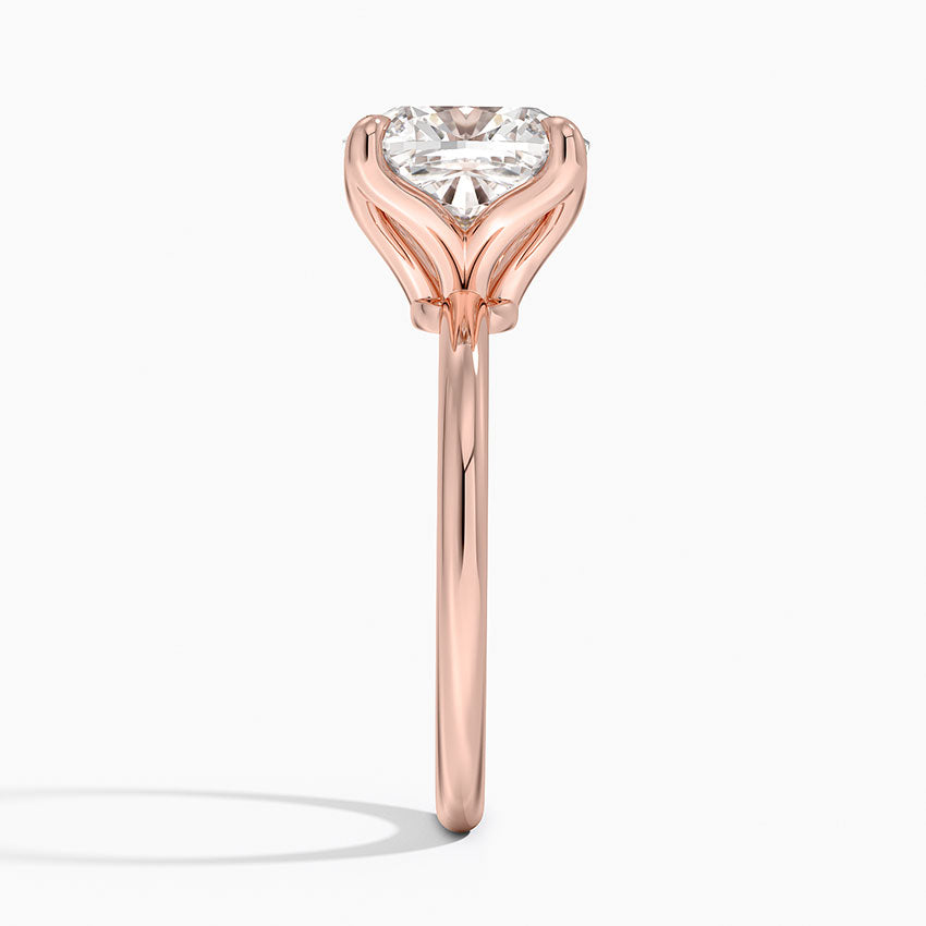 4.00 Karat F-VS Chusion Tektaş Laboratuvar Pırlanta Yüzük 18K - Bold Diamonds