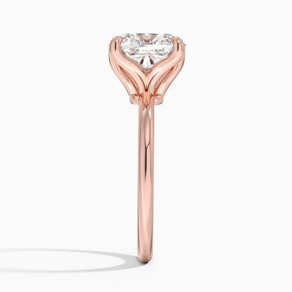 4.00 Karat F-VS Chusion Tektaş Laboratuvar Pırlanta Yüzük 18K - Bold Diamonds