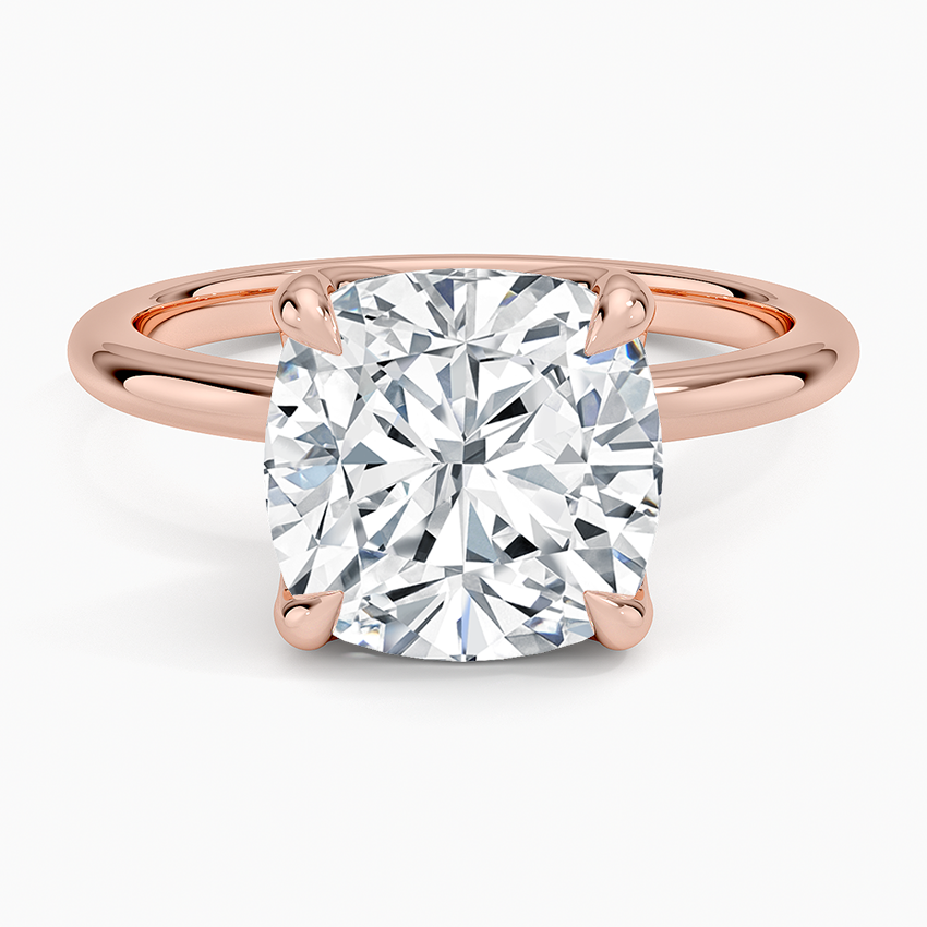 4.00 Karat F-VS Chusion Tektaş Laboratuvar Pırlanta Yüzük 18K - Bold Diamonds