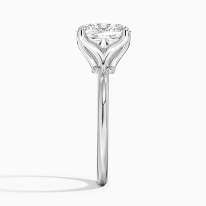 4.00 Karat F-VS Chusion Tektaş Laboratuvar Pırlanta Yüzük 18K - Bold Diamonds