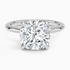 4.00 Karat F-VS Chusion Tektaş Laboratuvar Pırlanta Yüzük 18K - Bold Diamonds
