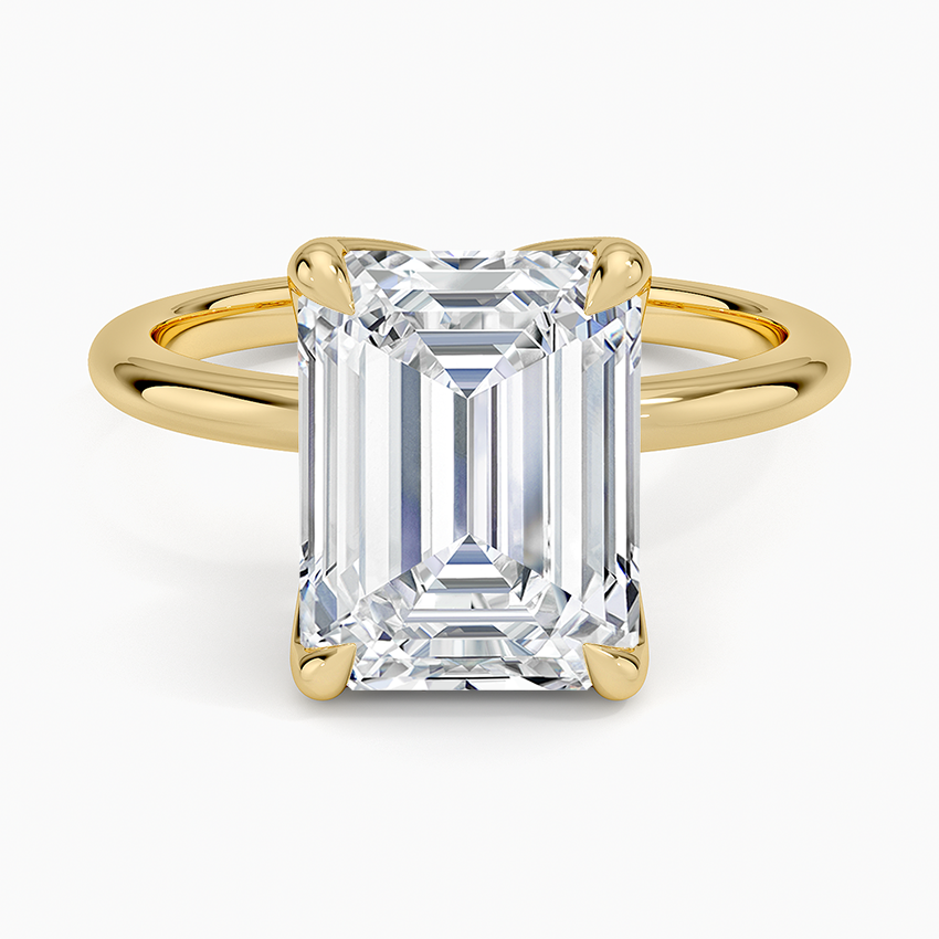 4.00 Karat F-VS Emerald Tektaş Laboratuvar Pırlanta Yüzük 18K - Bold Diamonds