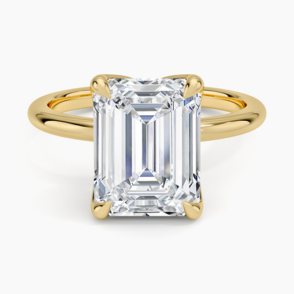4.00 Karat F-VS Emerald Tektaş Laboratuvar Pırlanta Yüzük 18K - Bold Diamonds