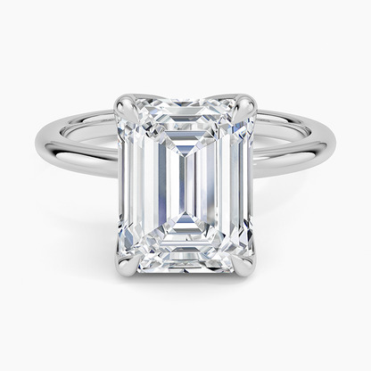 4.00 Karat F-VS Emerald Tektaş Laboratuvar Pırlanta Yüzük 18K - Bold Diamonds
