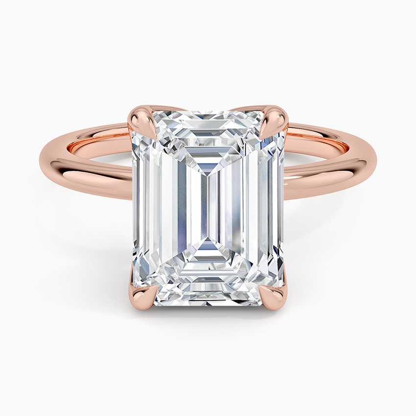 4.00 Karat F-VS Emerald Tektaş Laboratuvar Pırlanta Yüzük 18K - Bold Diamonds