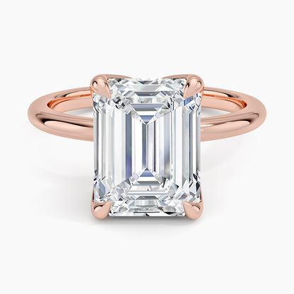 4.00 Karat F-VS Emerald Tektaş Laboratuvar Pırlanta Yüzük 18K - Bold Diamonds