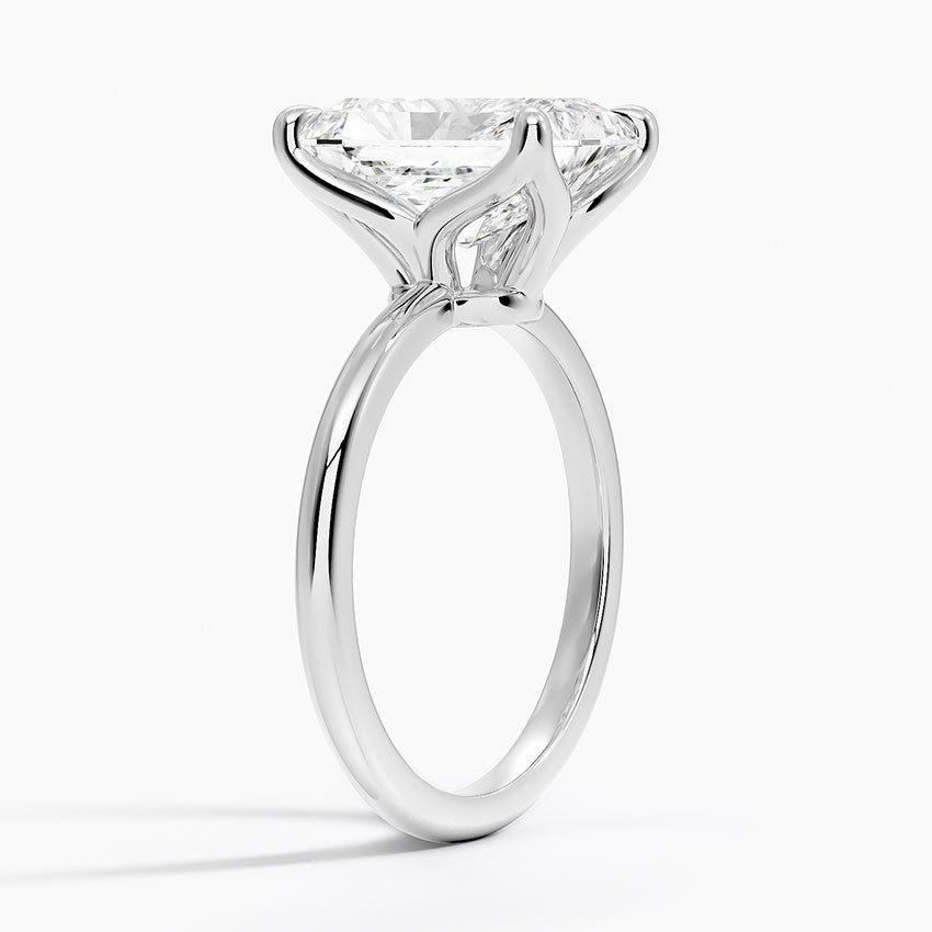 4.00 Karat F-VS Radiant Tektaş Laboratuvar Pırlanta Yüzük 18K - Bold Diamonds