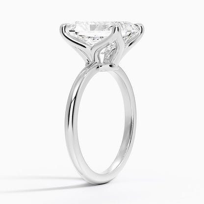 4.00 Karat F-VS Radiant Tektaş Laboratuvar Pırlanta Yüzük 18K - Bold Diamonds