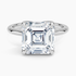 5.00 Karat F-VS Asscher Tektaş Laboratuvar Pırlanta Yüzük 18K - Bold Diamonds