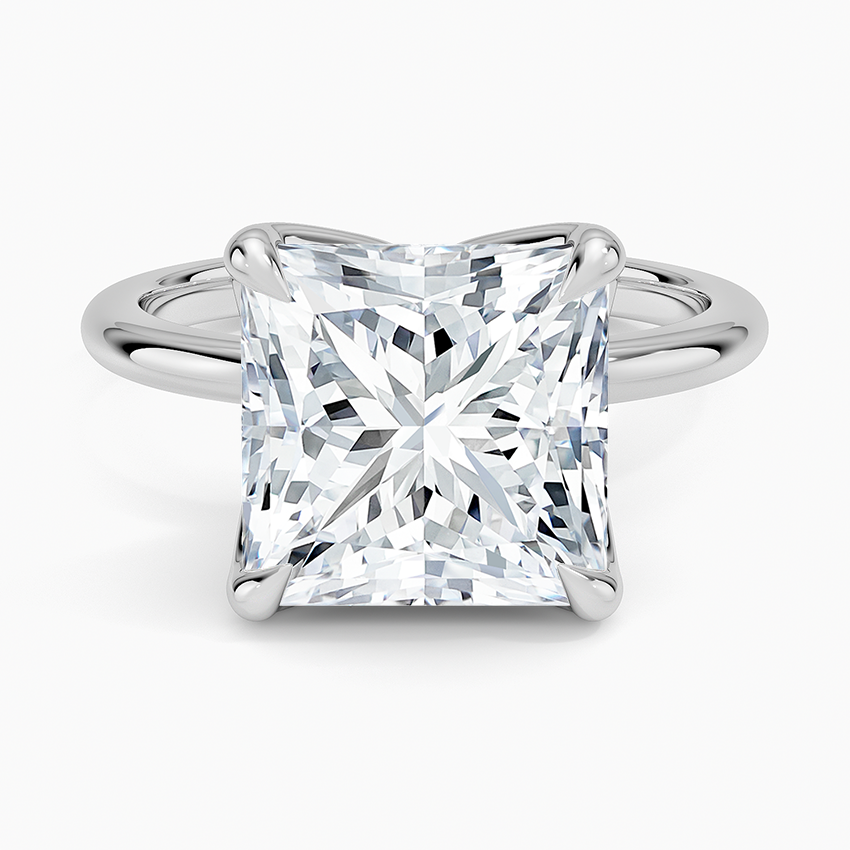 5.00 Karat F-VS Prenses Tektaş Laboratuvar Pırlanta Yüzük 18K - Bold Diamonds