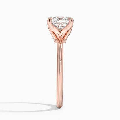 5.00 Karat F-VS Chusion Tektaş Laboratuvar Pırlanta Yüzük 18K - Bold Diamonds