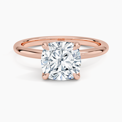5.00 Karat F-VS Chusion Tektaş Laboratuvar Pırlanta Yüzük 18K - Bold Diamonds