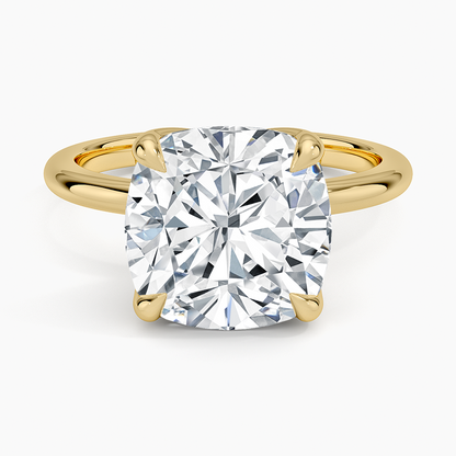 5.00 Karat F-VS Chusion Tektaş Laboratuvar Pırlanta Yüzük 18K - Bold Diamonds