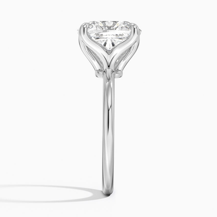 5.00 Karat F-VS Chusion Tektaş Laboratuvar Pırlanta Yüzük 18K - Bold Diamonds