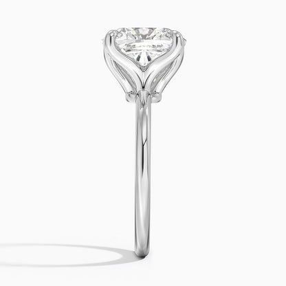 5.00 Karat F-VS Chusion Tektaş Laboratuvar Pırlanta Yüzük 18K - Bold Diamonds
