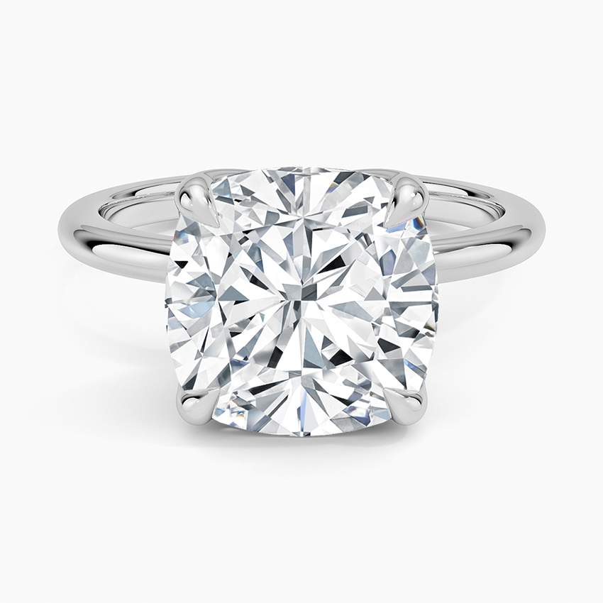 5.00 Karat F-VS Chusion Tektaş Laboratuvar Pırlanta Yüzük 18K - Bold Diamonds