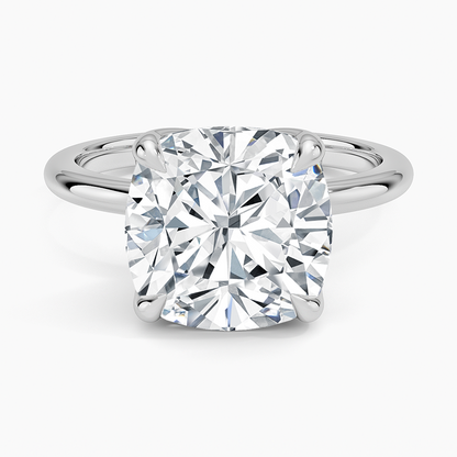 5.00 Karat F-VS Chusion Tektaş Laboratuvar Pırlanta Yüzük 18K - Bold Diamonds