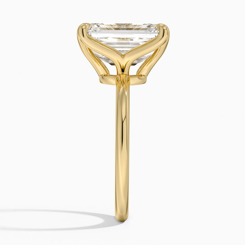5.00 Karat F-VS  Emerald  Tektaş Laboratuvar Pırlanta Yüzük 18K - Bold Diamonds