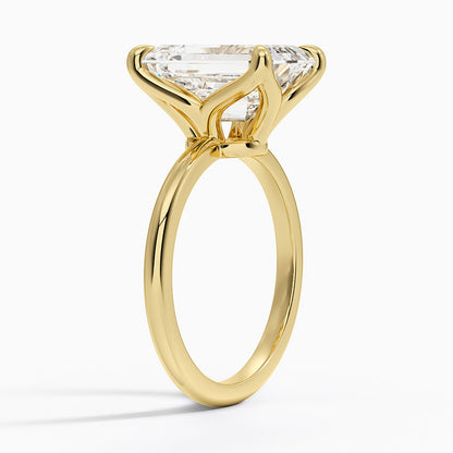 5.00 Karat F-VS  Emerald  Tektaş Laboratuvar Pırlanta Yüzük 18K - Bold Diamonds