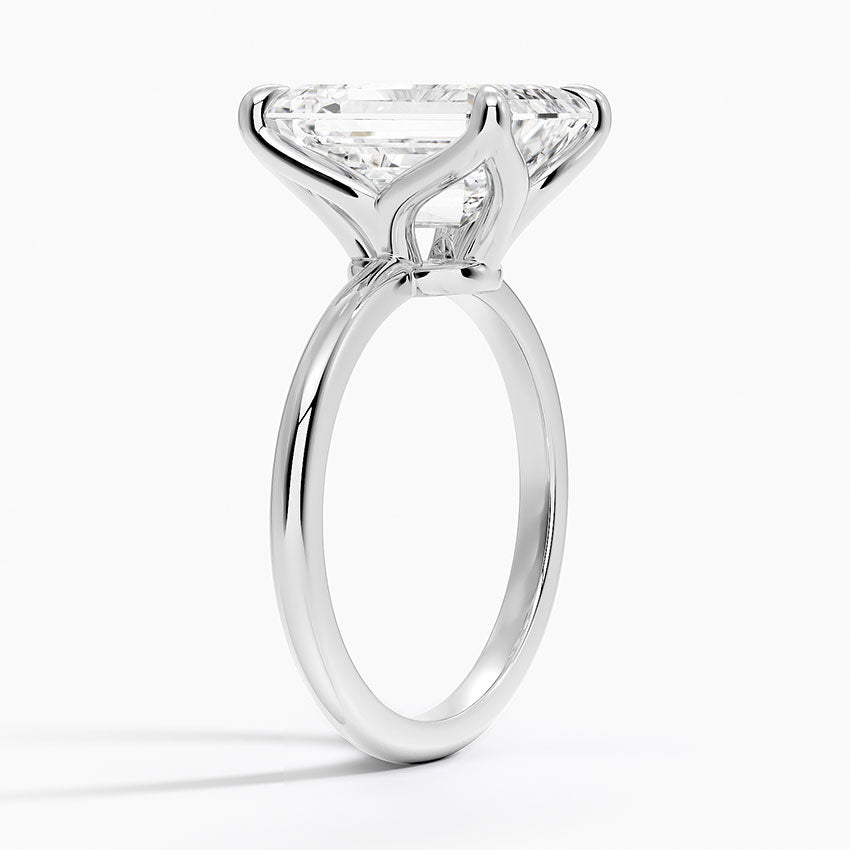 5.00 Karat F-VS  Emerald  Tektaş Laboratuvar Pırlanta Yüzük 18K - Bold Diamonds