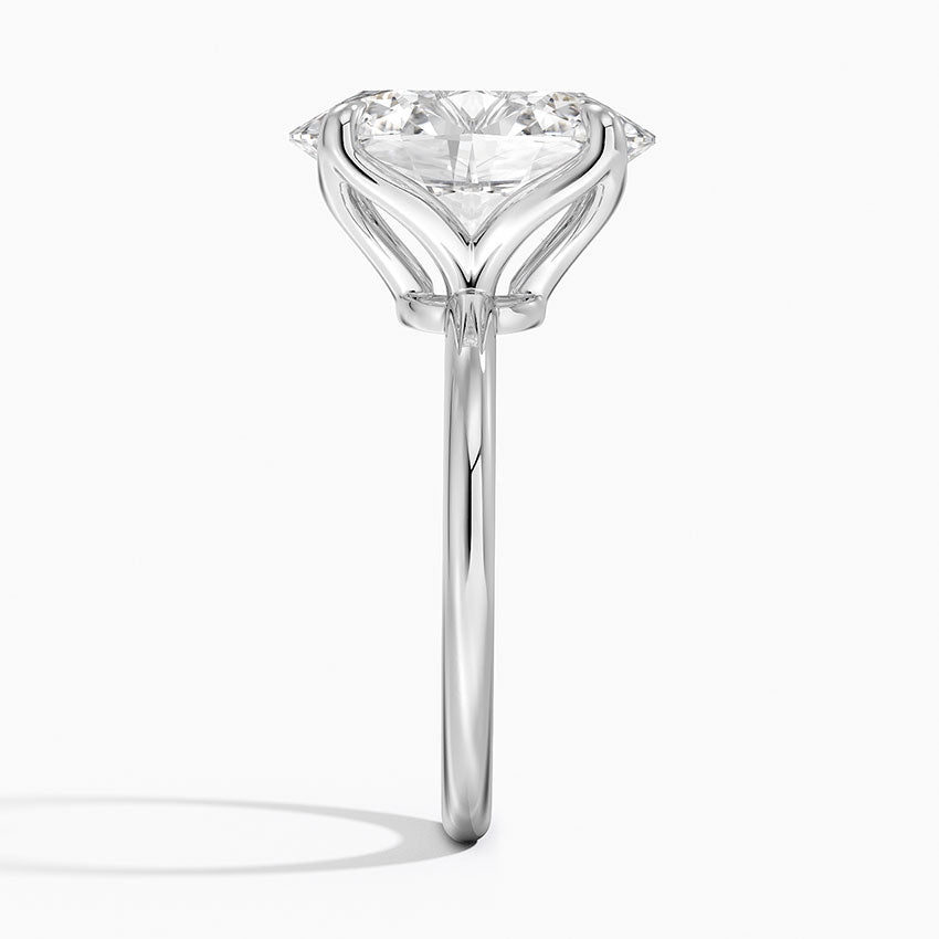 5.00 Karat F-VS Oval Tektaş Laboratuvar Pırlanta Yüzük - Bold Diamonds