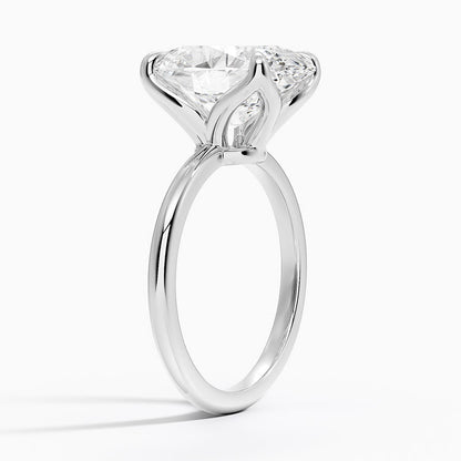 5.00 Karat F-VS Oval Tektaş Laboratuvar Pırlanta Yüzük - Bold Diamonds