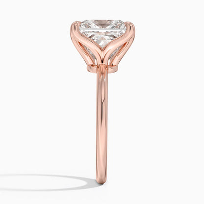 5.00 Karat F-VS Prenses Tektaş Laboratuvar Pırlanta Yüzük 18K - Bold Diamonds