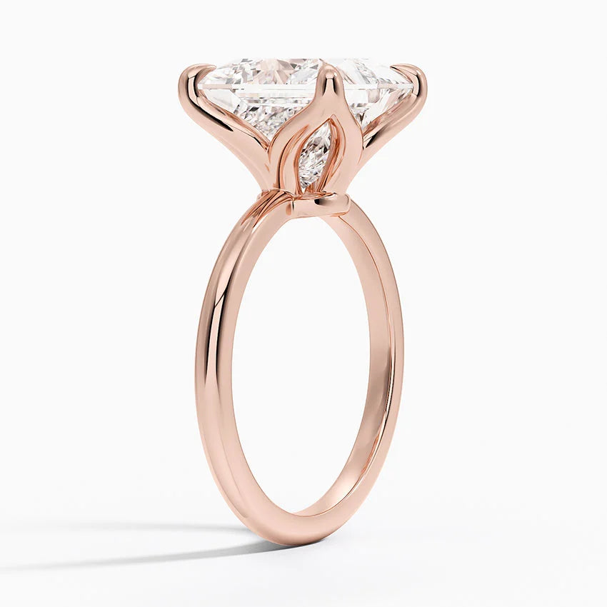 5.00 Karat F-VS Prenses Tektaş Laboratuvar Pırlanta Yüzük 18K - Bold Diamonds