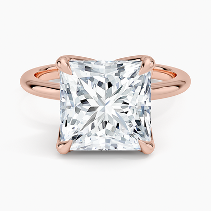 5.00 Karat F-VS Prenses Tektaş Laboratuvar Pırlanta Yüzük 18K - Bold Diamonds