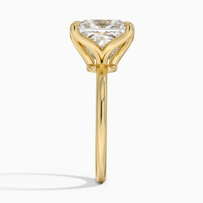 5.00 Karat F-VS Prenses Tektaş Laboratuvar Pırlanta Yüzük 18K - Bold Diamonds