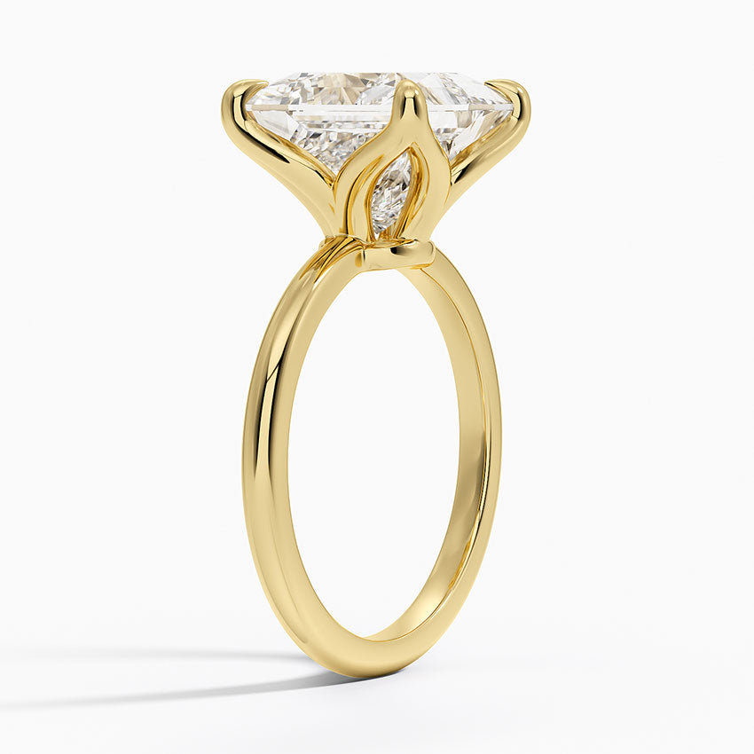 5.00 Karat F-VS Prenses Tektaş Laboratuvar Pırlanta Yüzük 18K - Bold Diamonds