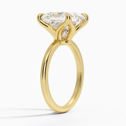5.00 Karat F-VS Prenses Tektaş Laboratuvar Pırlanta Yüzük 18K - Bold Diamonds