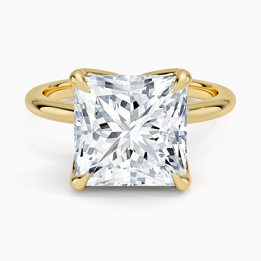 5.00 Karat F-VS Prenses Tektaş Laboratuvar Pırlanta Yüzük 18K - Bold Diamonds