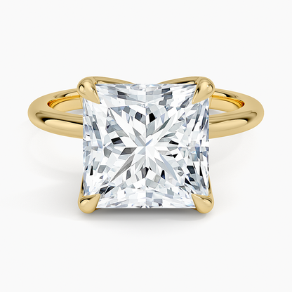 5.00 Karat F-VS Prenses Tektaş Laboratuvar Pırlanta Yüzük 18K - Bold Diamonds