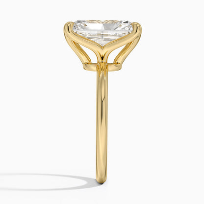 5.00 Karat F-VS Radiant Tektaş Laboratuvar Pırlanta Yüzük 18K - Bold Diamonds