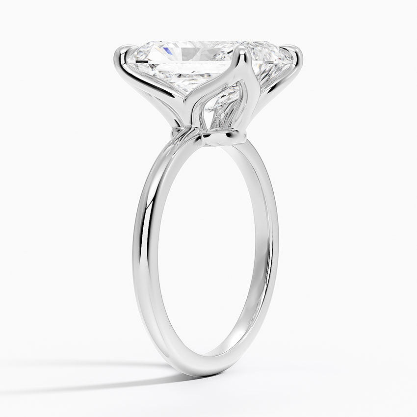 5.00 Karat F-VS Radiant Tektaş Laboratuvar Pırlanta Yüzük 18K - Bold Diamonds