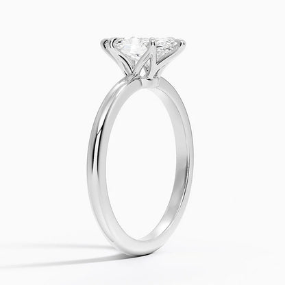 Altı Tırnak 1.00 Karat F-VS Markiz Tektaş Laboratuvar Pırlanta Yüzük 18K - Bold Diamonds