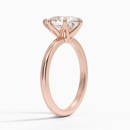 Altı Tırnak 1.50 Karat F-VS Damla Tektaş Laboratuvar Pırlanta Yüzük 18K - Bold Diamonds