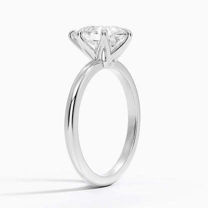 Altı Tırnak 1.50 Karat F-VS Damla Tektaş Laboratuvar Pırlanta Yüzük 18K - Bold Diamonds