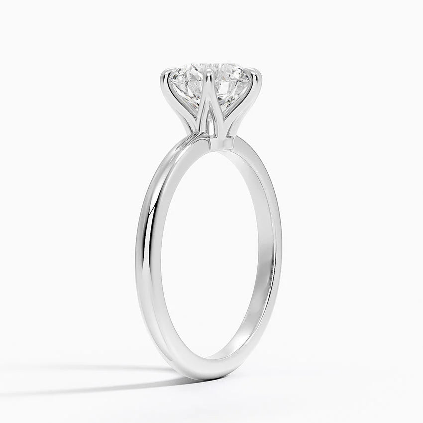 Altı Tırnak 1.50 Karat F-VS Tektaş Laboratuvar Pırlanta Yüzük 18K - Bold Diamonds