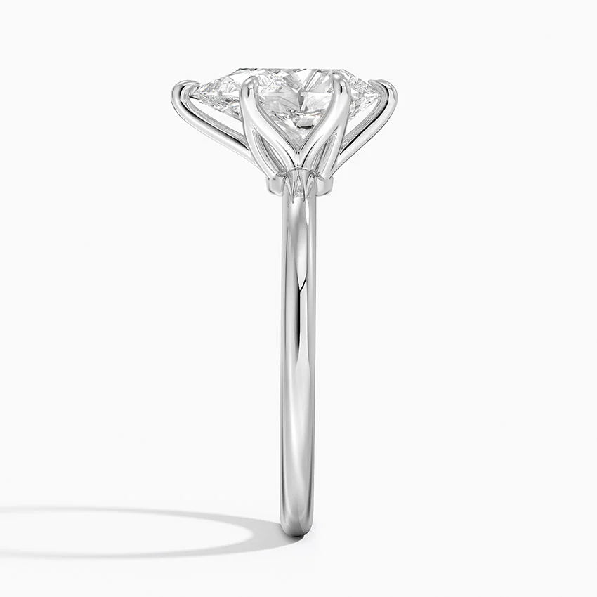 Altı Tırnak 2.00 Karat F-VS Damla Tektaş Laboratuvar Pırlanta Yüzük 18K - Bold Diamonds