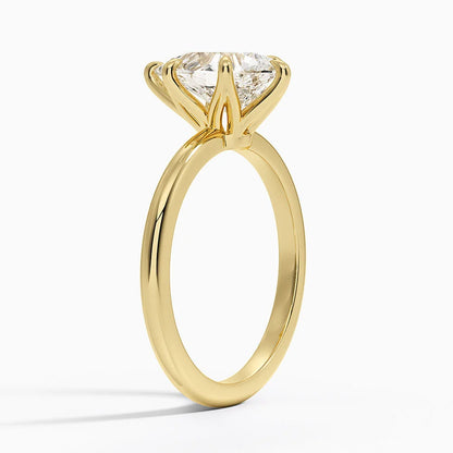 Altı Tırnak 2.00 Karat F-VS Damla Tektaş Laboratuvar Pırlanta Yüzük 18K - Bold Diamonds