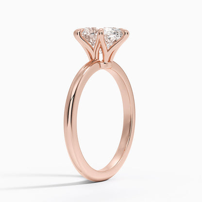 Altı Tırnak 2.00 Karat F-VS Oval Tektaş Laboratuvar Pırlanta Yüzük 18K - Bold Diamonds