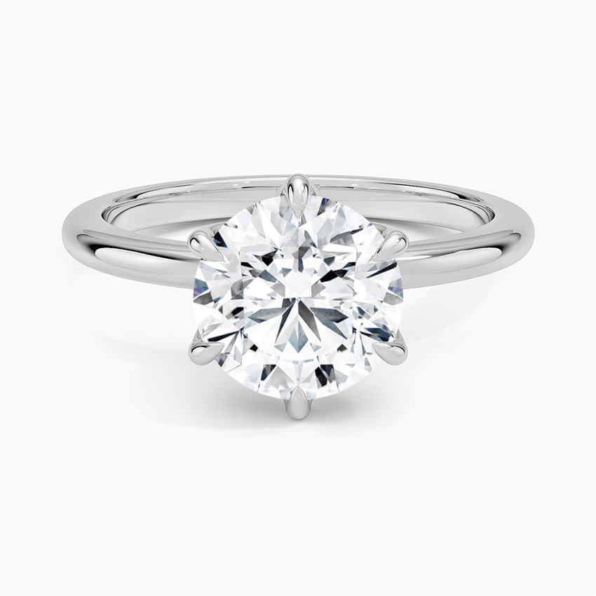 Altı Tırnak 2.00 Karat F-VS Tektaş Laboratuvar Pırlanta Yüzük 18K - Bold Diamonds
